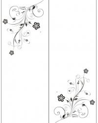 Пескоструйный рисунок Цветы 1221